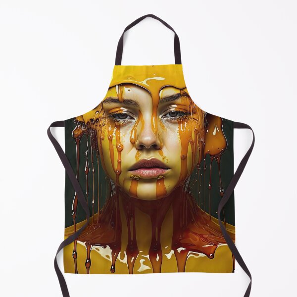 Artikelvorschau, Woman covered with honey, digital drawing with oil paint finish. entworfen und verkauft von mrlongfield.