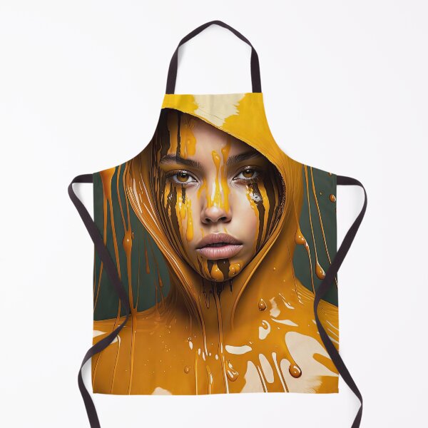 Artikelvorschau, Woman covered with honey, digital drawing with oil paint finish. entworfen und verkauft von mrlongfield.