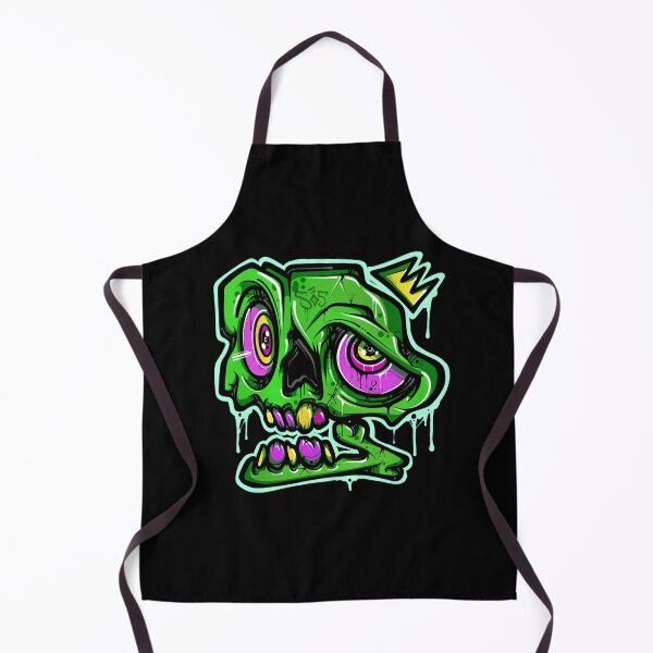 Item preview, Green Graffiti Skull designed and sold by Graffitidesign.