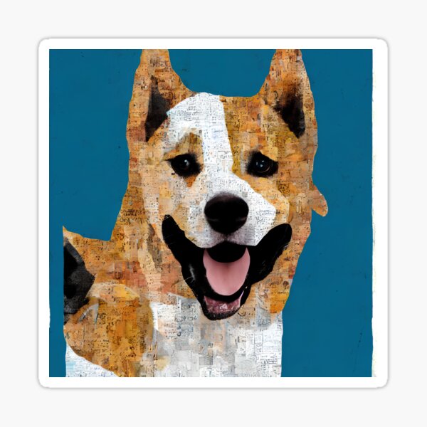 Shiba Inu Ai Generated Shiba Inu Art Sticker For Sale By Hutchtomo Redbubble