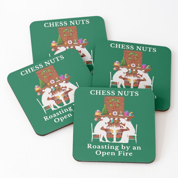 Item preview, Chess Nuts Roasting by an Open Fire: Funny Chess Player Christmas Gift  designed and sold by Ceramic Scripture.