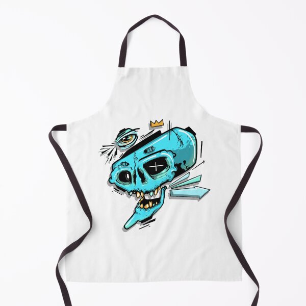 Item preview, Blue Graffiti Skull designed and sold by Graffitidesign.