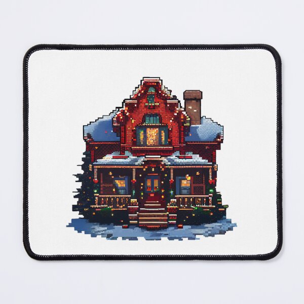 Item preview, Christmas decorated red house! designed and sold by Pixelarium.