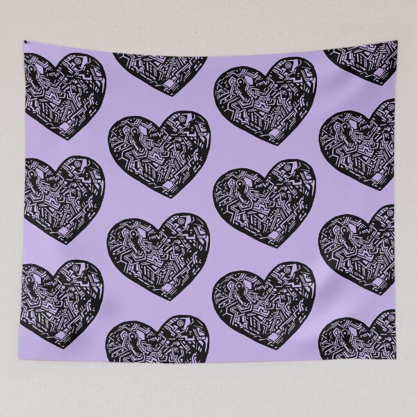 Item preview, Geometric Solid Heart_Black_FLC designed and sold by Jemma Rich.