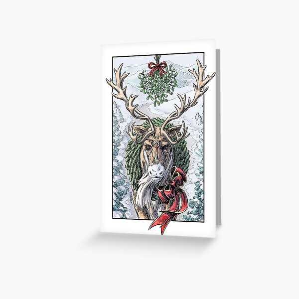 Mistletoe Messenger Greeting Card