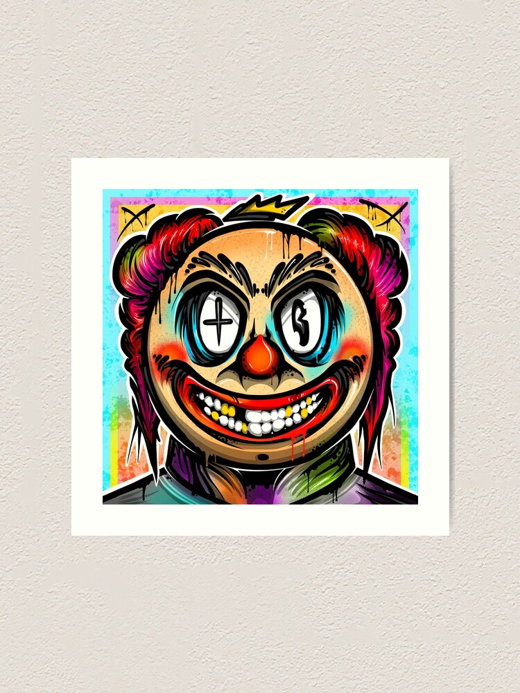 Graffiti Clown Art Print For Sale By Graffitidesign Redbubble