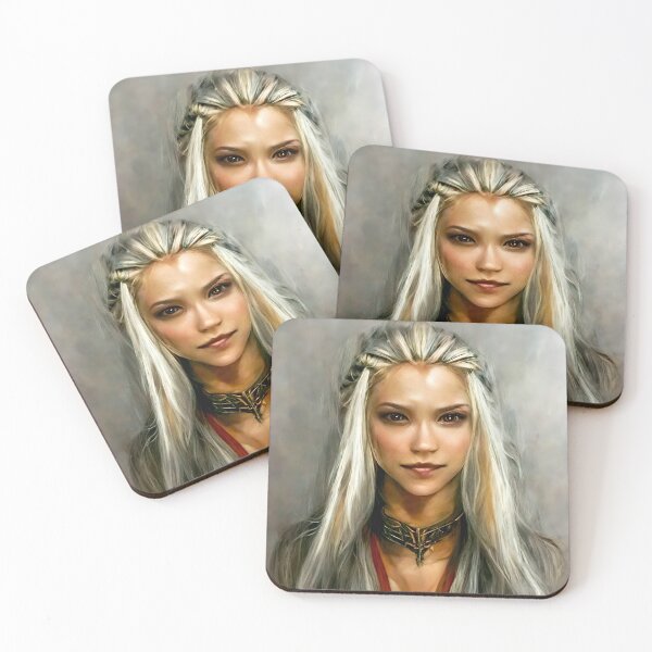 Item preview, The White Elf Priestess - spiritual art spiritual artwork spirituality wellness well-being designed and sold by LvSoulCreations.