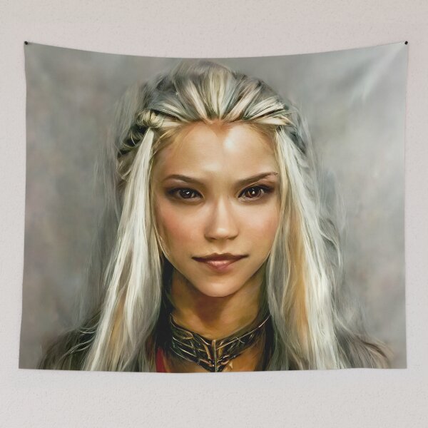Item preview, The White Elf Priestess - spiritual art spiritual artwork spirituality wellness well-being designed and sold by LvSoulCreations.