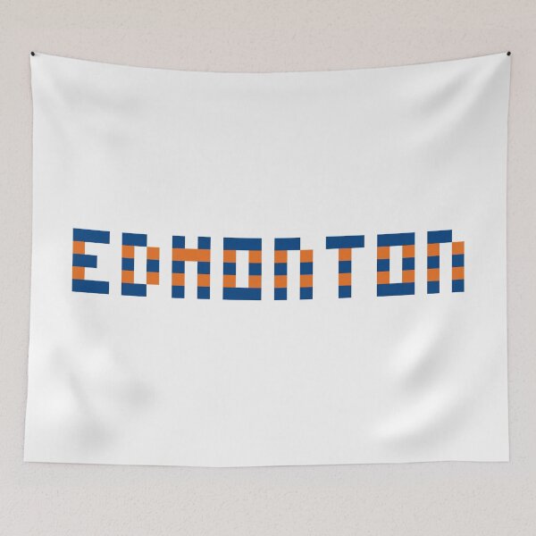 Item preview, Pixel NHL Edmonton in Away Colors designed and sold by gkillerb.
