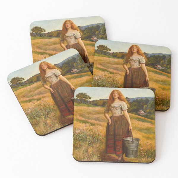 Item preview, Milking Time (The Farmer's Daughter) byS ir John Everett Millais designed and sold by RickE.