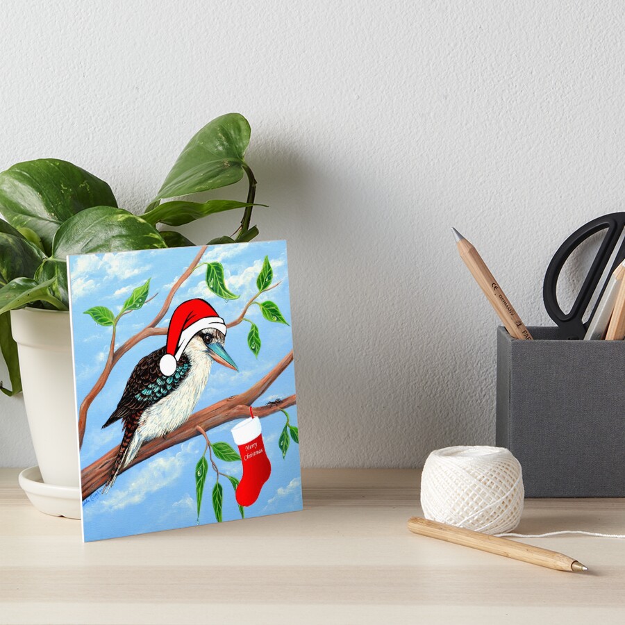 Christmas Stocking Art Board Print