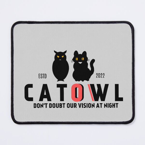 Item preview, a cat and an owl dont doubt our vision at night designed and sold by Axel Christian.