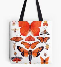 Orange Insect Collection Tote Bag