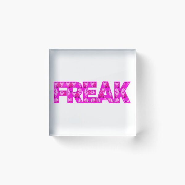 Freak x Jason Voorhees Pink Hero Design | Freak Mask Shutdown by Tyler Tilley (tiger picasso) Acrylic Block