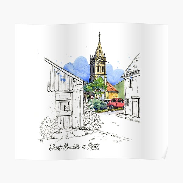 Saint Baudille et Pipet, France Poster