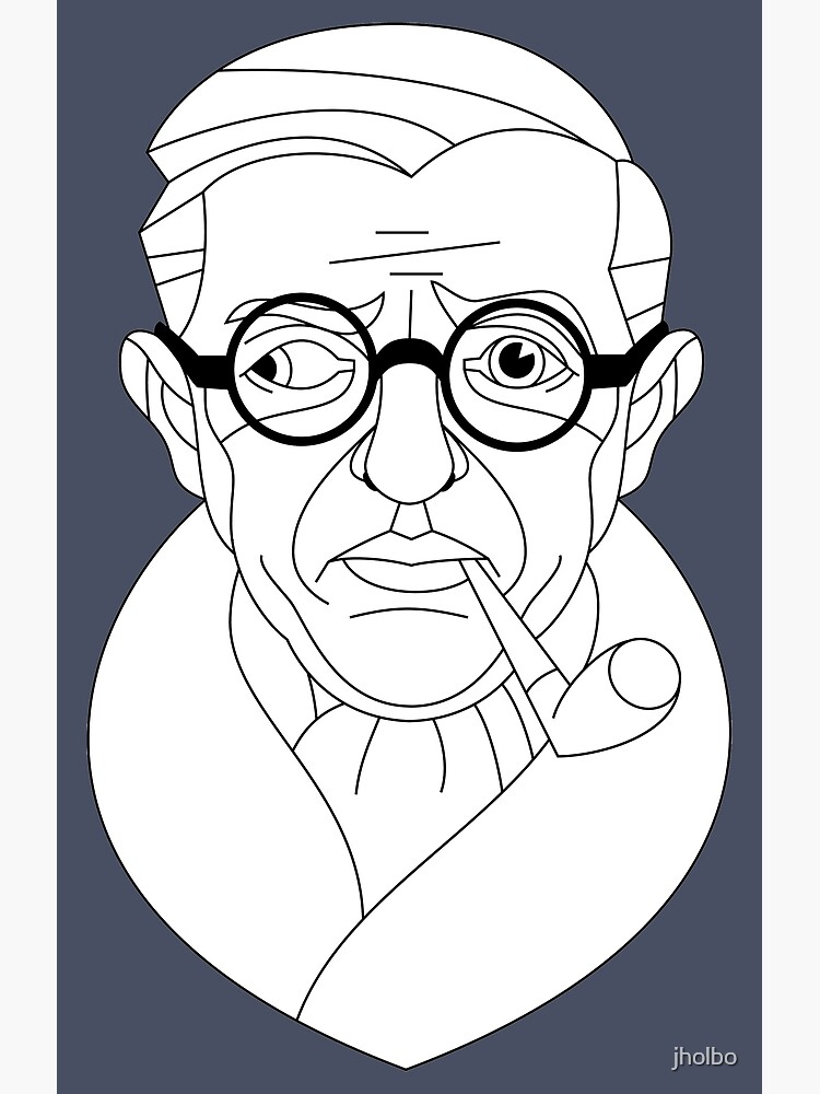 Jean-Paul Sartre | Art Print