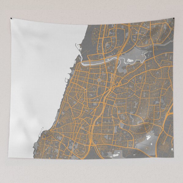 Item preview, Tel Aviv City Map of Israel - Bauhaus designed and sold by deMAP.