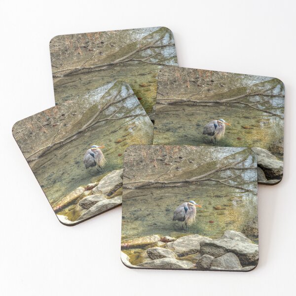 Item preview, Blue Heron Shelter in Creek Bed designed and sold by ShorelineImages.