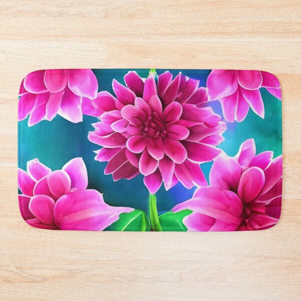 Item preview, Pink dahlia watercolor artwork designed and sold by The Love Quill.