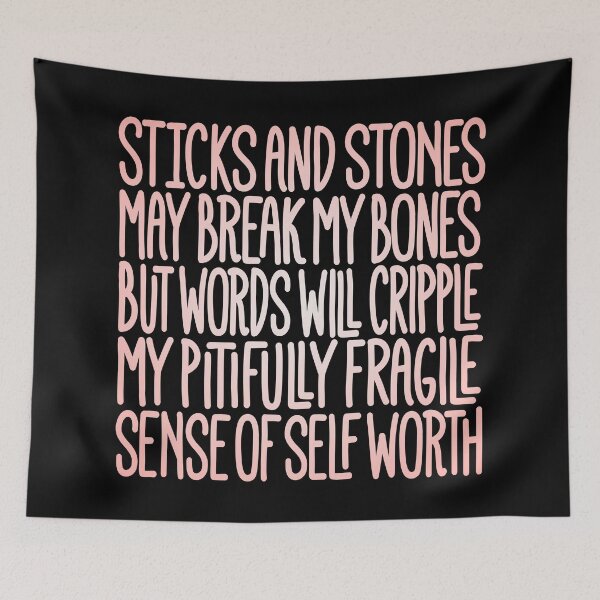 Item preview, Sticks and stones may break my bones… v.2 designed and sold by x1brett.