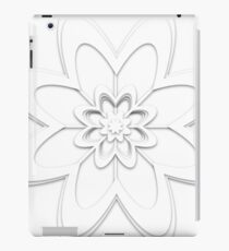 Paper cutout flower design iPad Case/Skin