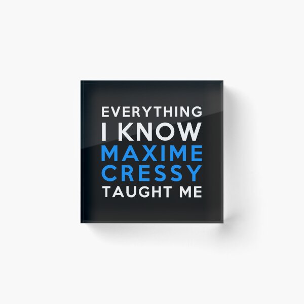 Aperçu de l'œuvre Maxime Cressy - Everything i know créée et vendue par 2Girls1Shirt.