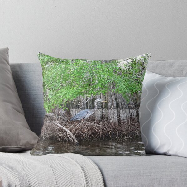 Item preview, Great Blue Heron and Bald Cypress Tree designed and sold by ShorelineImages.