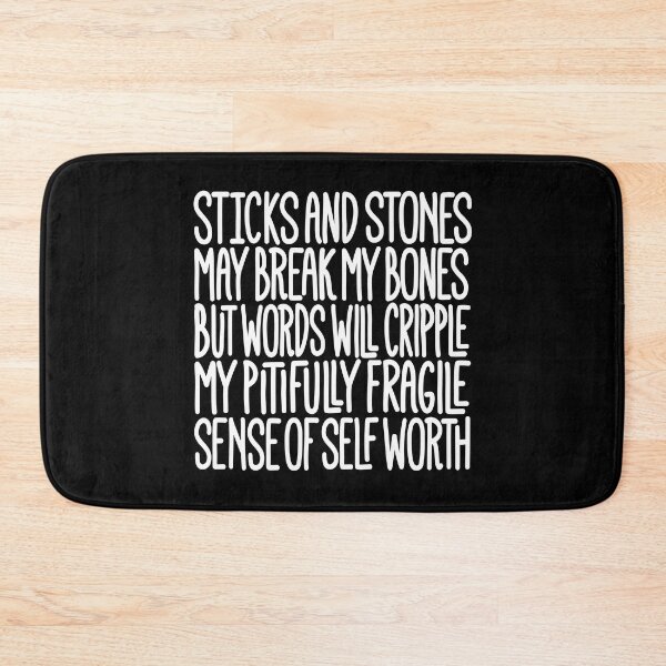 Item preview, Sticks and stones may break my bones… v.9 designed and sold by x1brett.