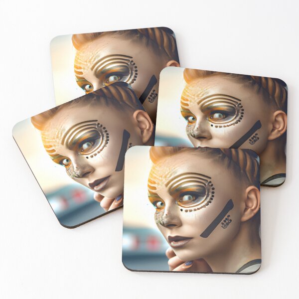 Item preview, Cyberpunk Hotties (8) - Beautiful Sci fi Women designed and sold by TheThirdEye.