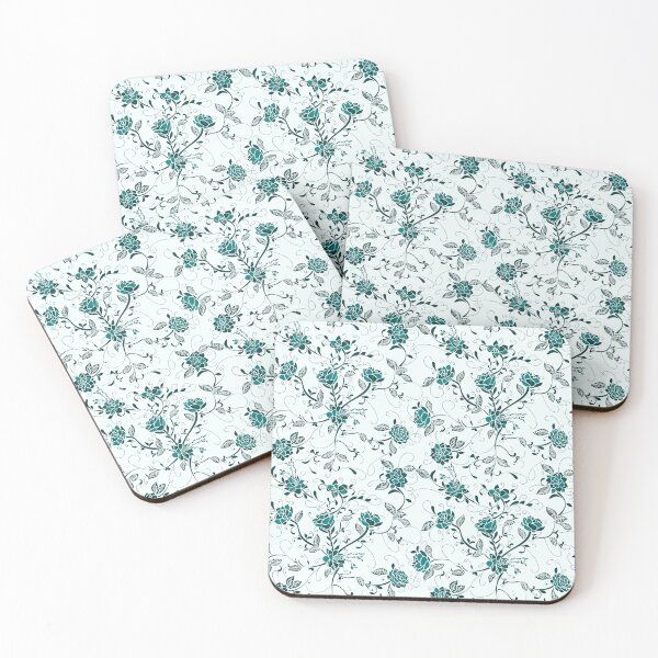 Item preview, Cactus roses floral motif - vintage feel designed and sold by FlamesandFrost.