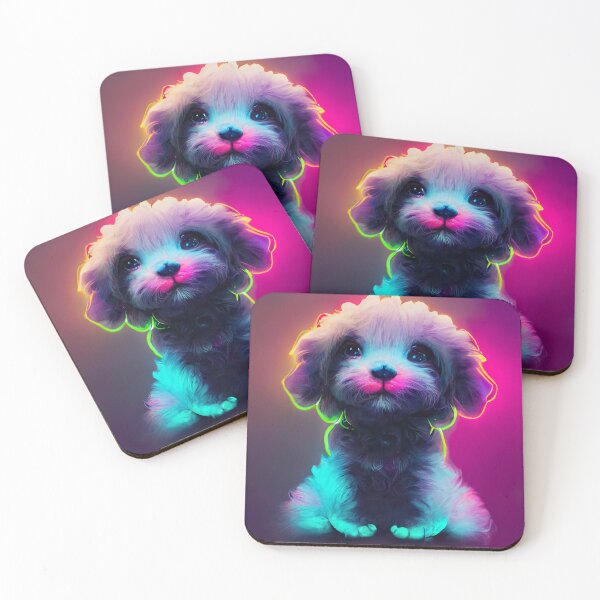Item preview, Maltipoo Neon Dogs, fantastic design perfect for people who love Poodles. Grab this design as a gift for your husband, sister or boyfriend, who loves Maltipoos. The design is great for everyone.  designed and sold by KnickyKnackyDD.