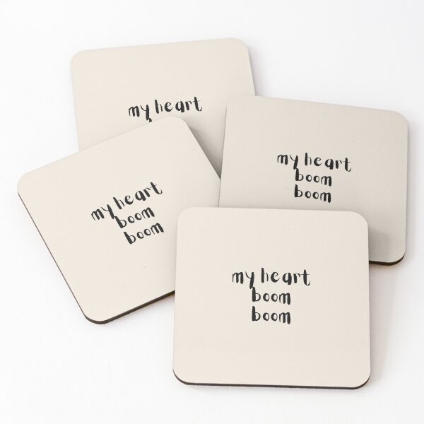 Item preview, BTS Funny Quotes - My Heart BOOM BOOM designed and sold by TheMerchPeddler.