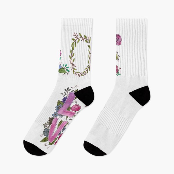 Item preview, Floral Flowers Love lettering designed and sold by Sticker-Palace-.
