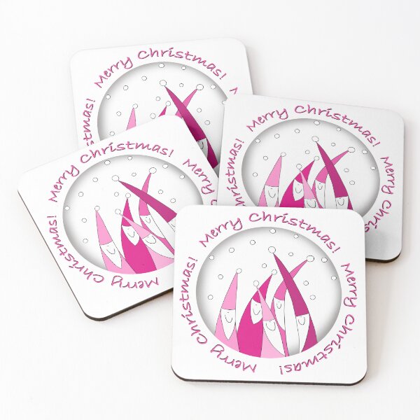 Item preview, Retro Vintage Pink Santa Claus - Merry Christmas designed and sold by smokylemon.