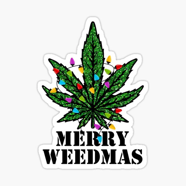 Item preview, Merry Weedmas, Merry Weed Christmas, Christmas Weed Tree designed and sold by ConstanceA.