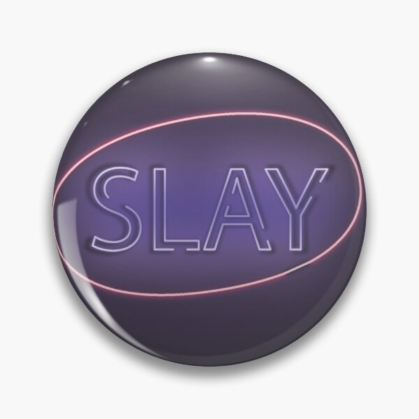 Item preview, Slay Neon Sign in Purple and Pink designed and sold by Zab Butler Design.
