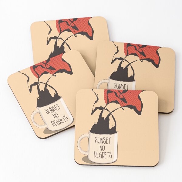Item preview, Sunset No Regrets Coffee Sunset Phone Cases designed and sold by Dilematiccoma.