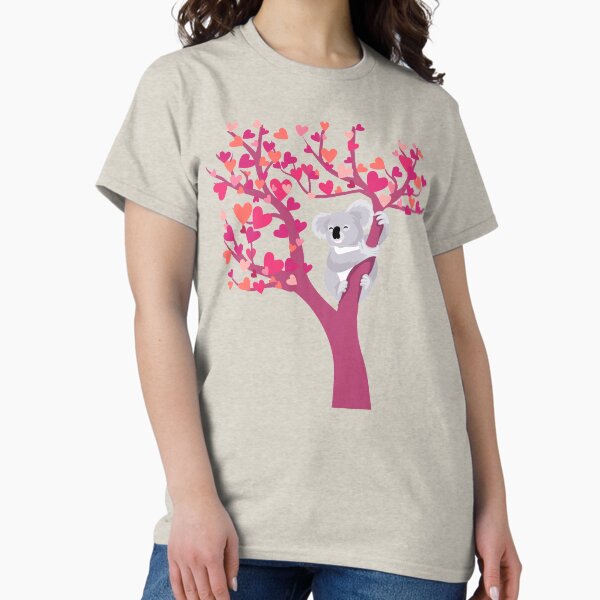 Vista previa del artículo con la obra «Amor Koala en árbol», diseñado y vendido por Peppermint Narwhal.