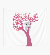 Love Koala in Tree Wall Tapestry