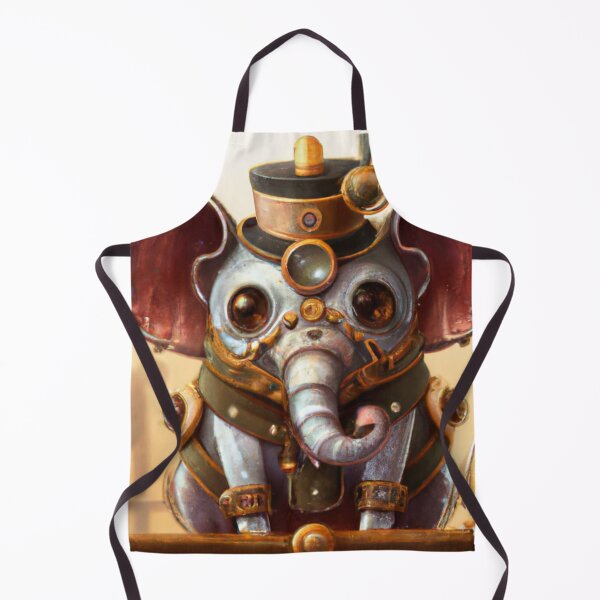Aperçu de l'œuvre Éléphant Steampunk créée et vendue par MoonRoseInk.
