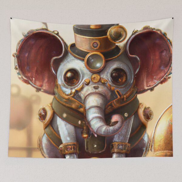 Item preview, Steampunk Elephant  designed and sold by MoonRoseInk.