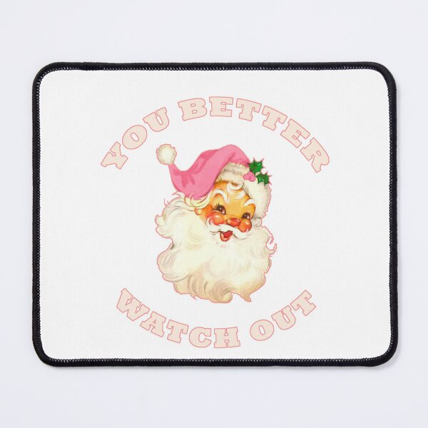 Item preview, Es mejor que tengas cuidado - Pink Retro Vintage Santa Claus designed and sold by Moses Aliman.