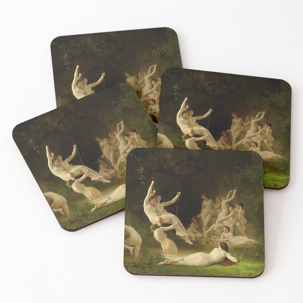 Item preview, William Adolphe Bouguereau - The Nymphaeum (re edit) designed and sold by Lefteris Betsis.