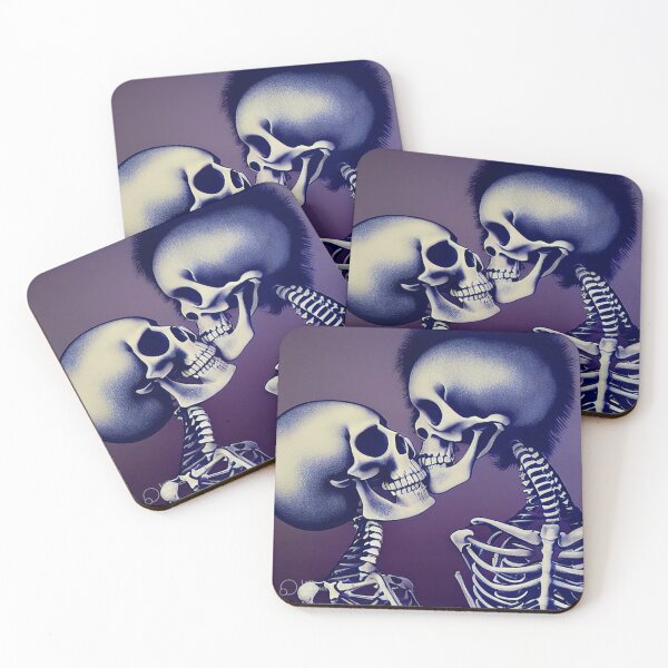 Item preview, Kissing Skeletons designed and sold by TheBoneGarden.