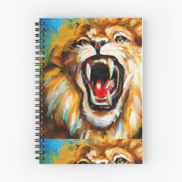 Item preview, ROARING LION OIL PAINT PRINT designed and sold by AllFlameLLC.
