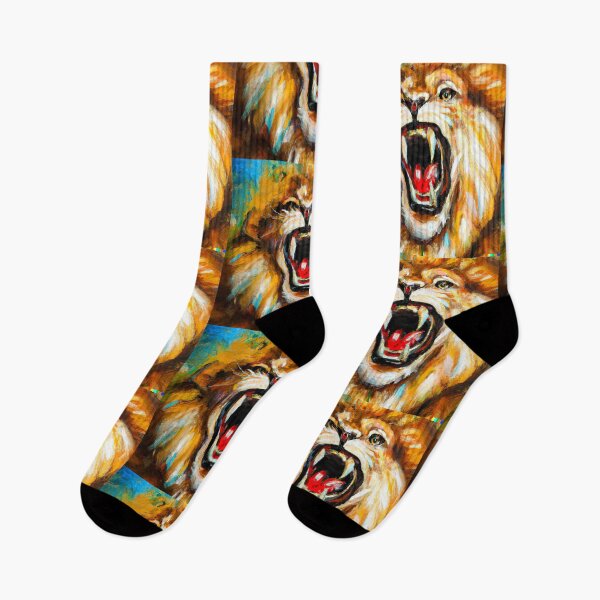 Item preview, ROARING LION OIL PAINT PRINT designed and sold by AllFlameLLC.