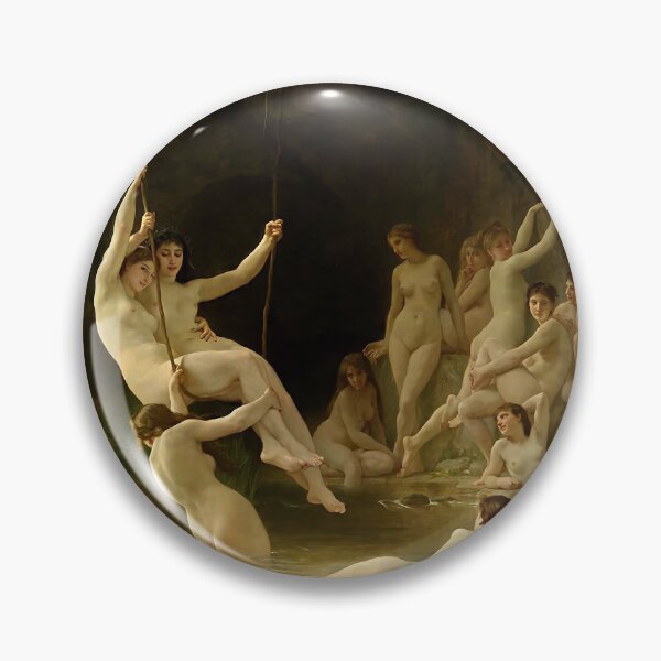 Item preview, William Adolphe Bouguereau - The Nymphaeum (re edit) designed and sold by Lefteris Betsis.