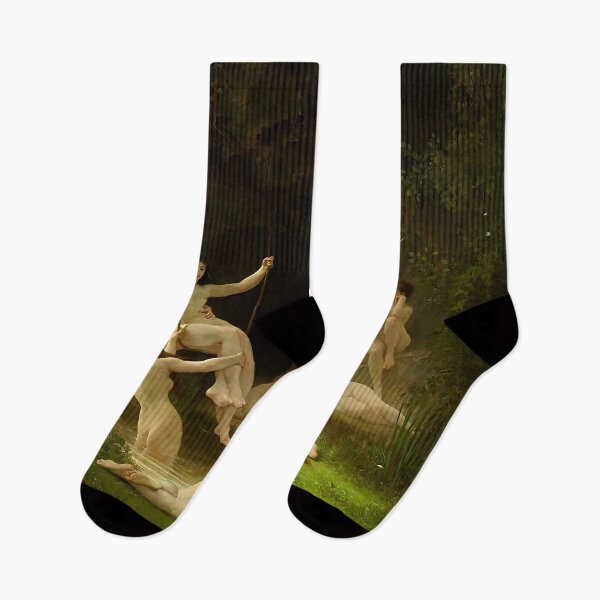 Item preview, William Adolphe Bouguereau - The Nymphaeum (re edit) designed and sold by Lefteris Betsis.