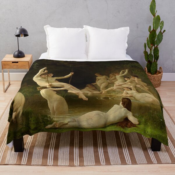 Item preview, William Adolphe Bouguereau - The Nymphaeum (re edit) designed and sold by Lefteris Betsis.