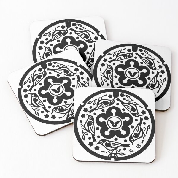 Item preview, Sparrows on manhole in Japan - Black designed and sold by mattraski.